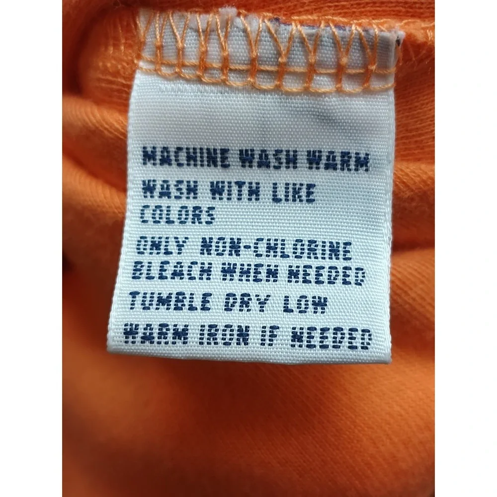Polo Ralph Lauren Shirt Mens L Short Sleeve Orange Polo Green Pony Custom Fit.